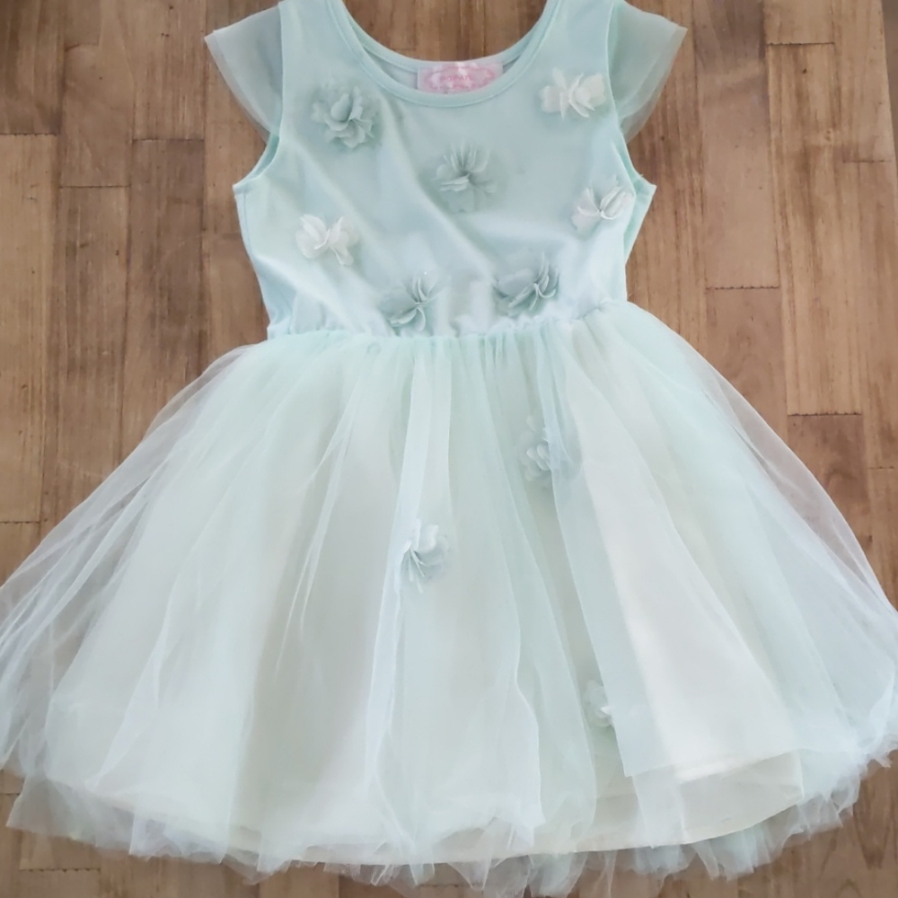 Adorable teal princess dress
